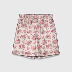 Шорты детские Fashion sweet flower, цвет: 3D-принт