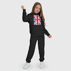 Костюм хлопковый детский Британский флаг, цвет: черный — фото 2