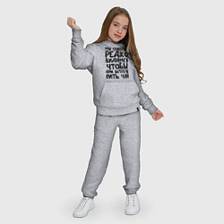 Костюм хлопковый детский Мы слишком редко видимся, цвет: меланж — фото 2