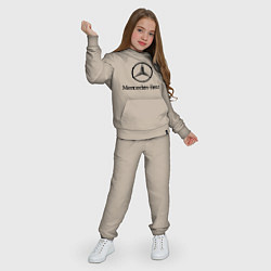 Костюм хлопковый детский Logo Mercedes-Benz, цвет: миндальный — фото 2