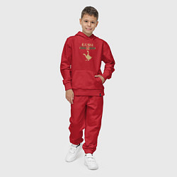 Костюм хлопковый детский GUSSI Fashion, цвет: красный — фото 2