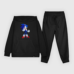 Костюм хлопковый детский SONIC, цвет: черный