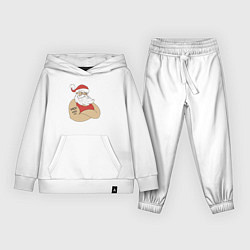 Костюм хлопковый детский Santa Claus, цвет: белый