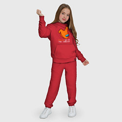 Костюм хлопковый детский AMONG US - ORANGE, цвет: красный — фото 2