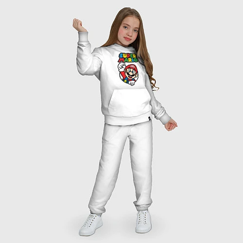 Детский костюм Mario / Белый – фото 3