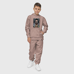 Костюм хлопковый детский FREEMAN ФРИМАН HL, цвет: пыльно-розовый — фото 2