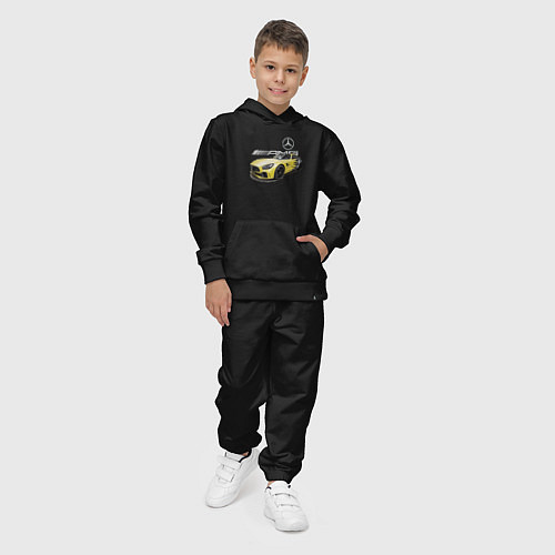 Детский костюм Mercedes V8 BITURBO AMG Motorsport / Черный – фото 4
