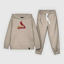 Костюм хлопковый детский St Louis Cardinals - baseball team, цвет: миндальный