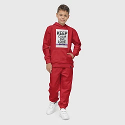 Костюм хлопковый детский Keep calm Biysk Бийск ID731, цвет: красный — фото 2