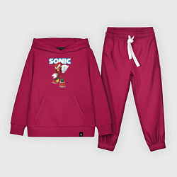 Костюм хлопковый детский Knuckles Echidna Sonic Video game Ехидна Наклз Вид, цвет: маджента