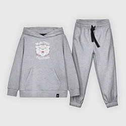 Костюм хлопковый детский Искусство боя Муай Тай, цвет: меланж