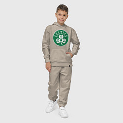 Костюм хлопковый детский Team Celtics, цвет: миндальный — фото 2