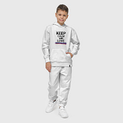 Костюм хлопковый детский Keep calm Sertolovo Сертолово, цвет: белый — фото 2