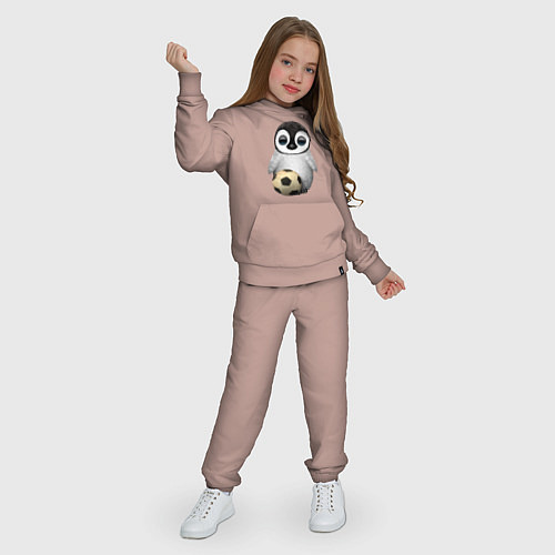 Детский костюм Футбол - Пингвин / Пыльно-розовый – фото 3