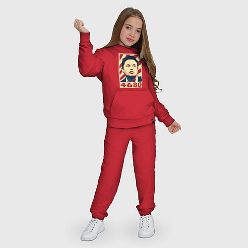 Детский костюм Илон Маск - 4680 / Красный – фото 3