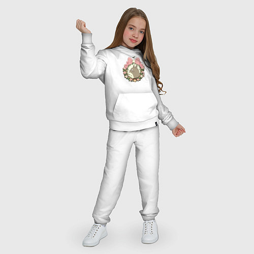 Детский костюм Тоторо с бантиком / Белый – фото 3