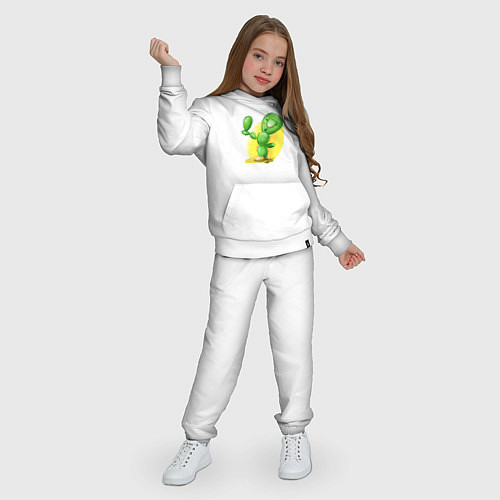 Детский костюм Забавный кактус / Белый – фото 3