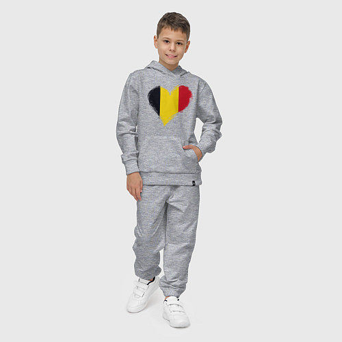Детский костюм Сердце - Бельгия / Меланж – фото 4
