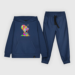 Костюм хлопковый детский Гомер Симпсон - стилизация - color, цвет: тёмно-синий