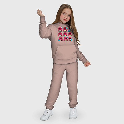 Детский костюм Значки на Гром Пины Бравл Старс Grom / Пыльно-розовый – фото 3