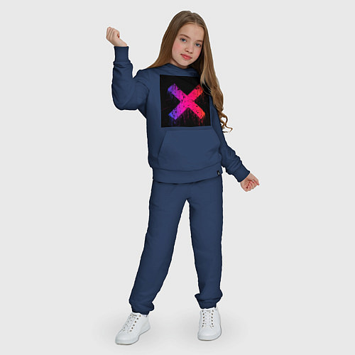 Детский костюм Кибер крест / Тёмно-синий – фото 3