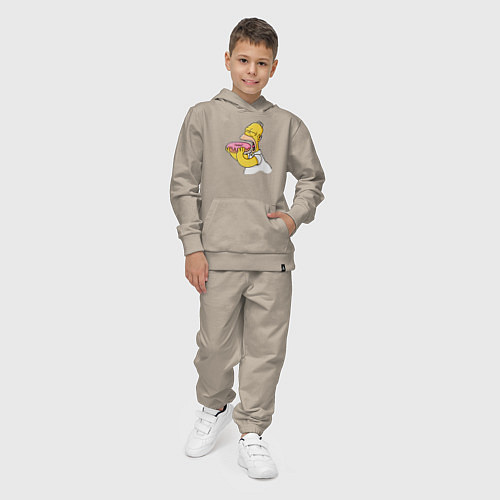 Детский костюм Гомер Симпсон нацелился на пончик / Миндальный – фото 4