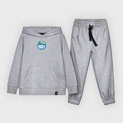 Костюм хлопковый детский Злая планета Земля в маске рисунок, цвет: меланж