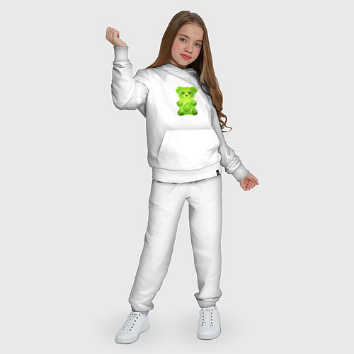 Детский костюм Желейный медведь зеленый / Белый – фото 3