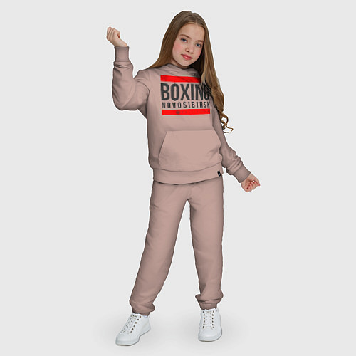 Детский костюм Novosibirsk boxing team / Пыльно-розовый – фото 3