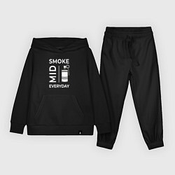 Костюм хлопковый детский Smoke Mid Everyday, цвет: черный