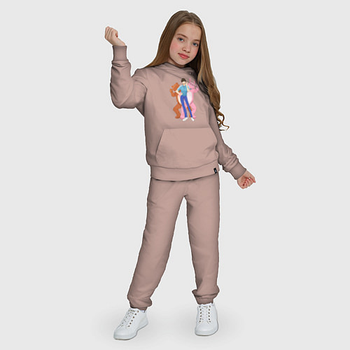 Детский костюм Урамити Омота - Двуличный братик / Пыльно-розовый – фото 3