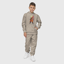 Костюм хлопковый детский Dragon Ball - Goky Son, цвет: миндальный — фото 2