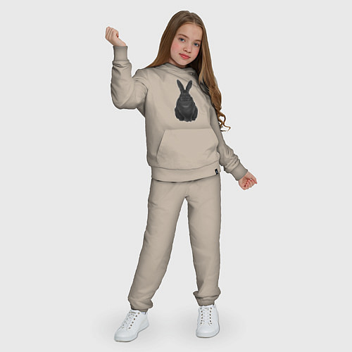 Детский костюм Черный водяной кролик - 2023 / Миндальный – фото 3