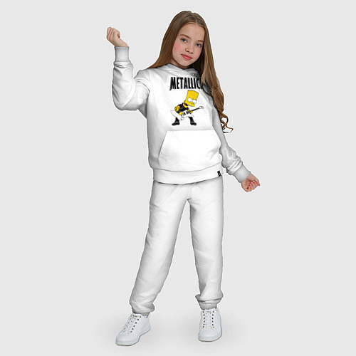Детский костюм Металлика Барт Симпсон / Белый – фото 3