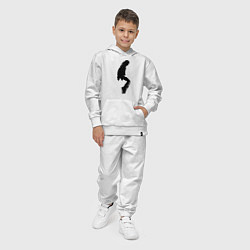 Костюм хлопковый детский Силуэт Майкла Джексона - Minimalism, цвет: белый — фото 2