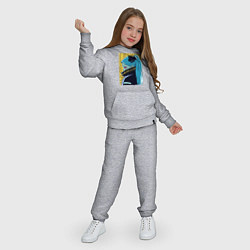 Костюм хлопковый детский Киберпанк Ребекка, цвет: меланж — фото 2