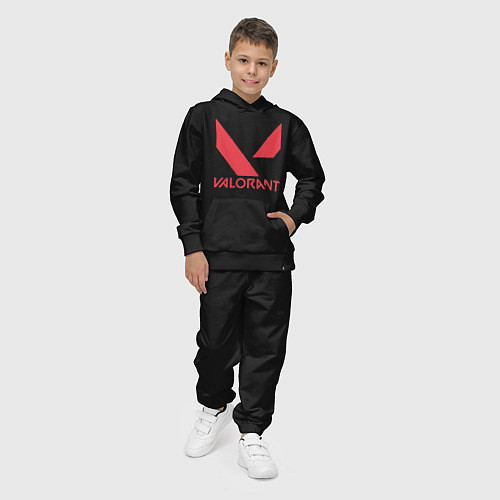 Детский костюм Valorant - logo / Черный – фото 4