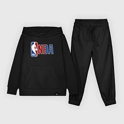 Костюм хлопковый детский NBA - big logo, цвет: черный