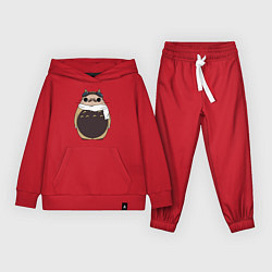 Костюм хлопковый детский Тоторо Порко Россо, цвет: красный