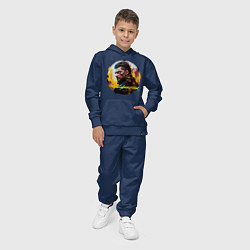 Костюм хлопковый детский Cyberpunk, Luxury agario style, цвет: тёмно-синий — фото 2