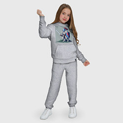 Костюм хлопковый детский Пиксельный рыцарь, цвет: меланж — фото 2