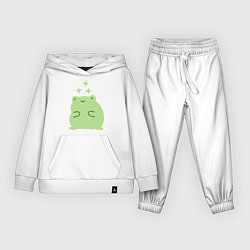 Костюм хлопковый детский Лягушка Kawaii, цвет: белый