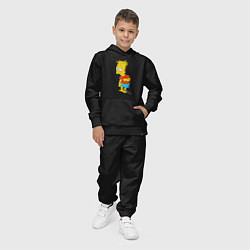 Костюм хлопковый детский Хьюго Симпсон, цвет: черный — фото 2