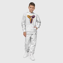 Костюм хлопковый детский Kobe logo, цвет: белый — фото 2