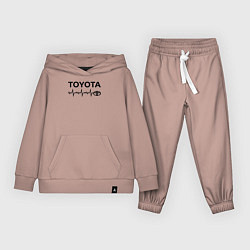 Костюм хлопковый детский Любимая Тойота, цвет: пыльно-розовый