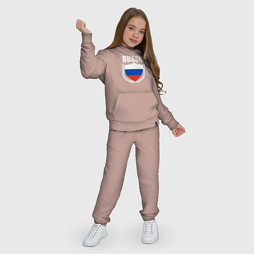 Детский костюм Российский щит / Пыльно-розовый – фото 3