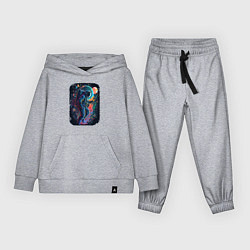 Костюм хлопковый детский В поисках новых миров, цвет: меланж