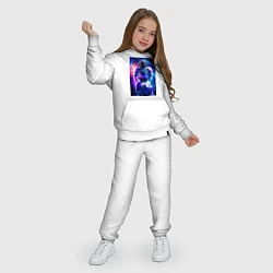 Костюм хлопковый детский Космический герой, цвет: белый — фото 2
