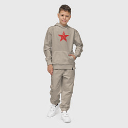 Костюм хлопковый детский Star USSR, цвет: миндальный — фото 2