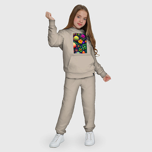 Детский костюм Экзотическая картина / Миндальный – фото 3